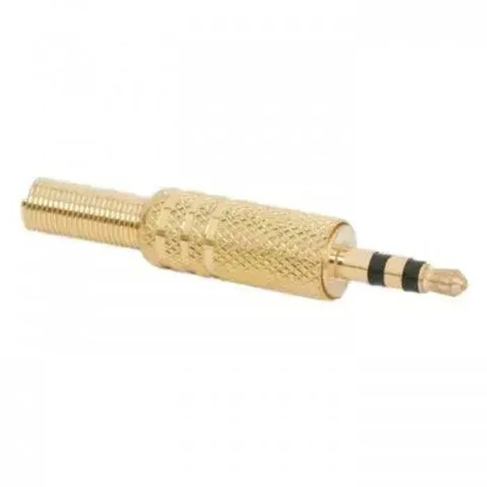 Default Brand 3.5mm Stereo Male Gold Jack Plug