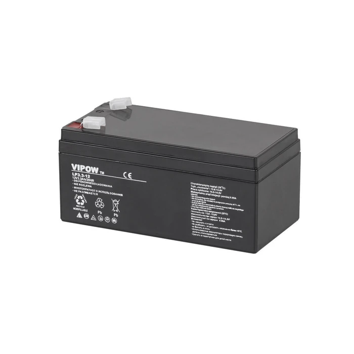 Default VIPOW Gel Lead Acid Battery 12V 3.3Ah