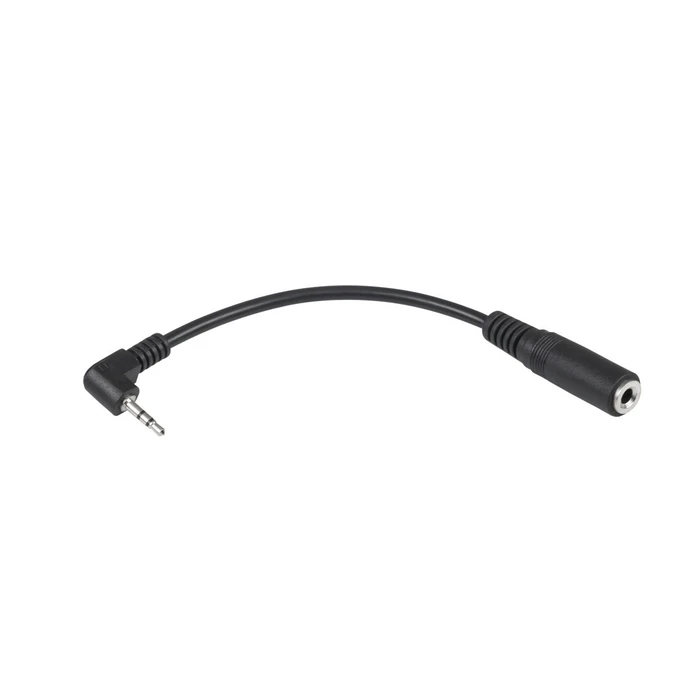 Default Connector 2.5mm Angle 3.5mm M F Cable Black
