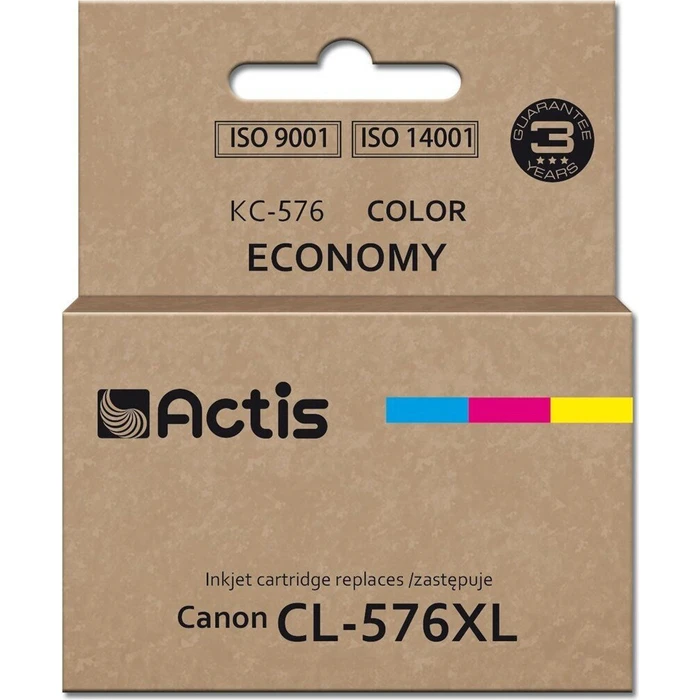 Actis Συμβατό Μελάνι Εκτυπωτή InkJet Canon CL-576XL 15ml Κυανό 1τμχ KC-576