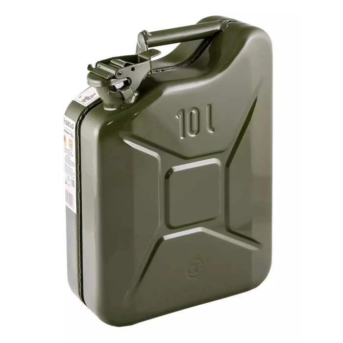 Automax Metal Fuel Jerrycan 10L Green (RAL6003)