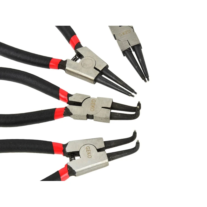 Geko G01660 Seeger (circlip) pliers set - straight and curved tips