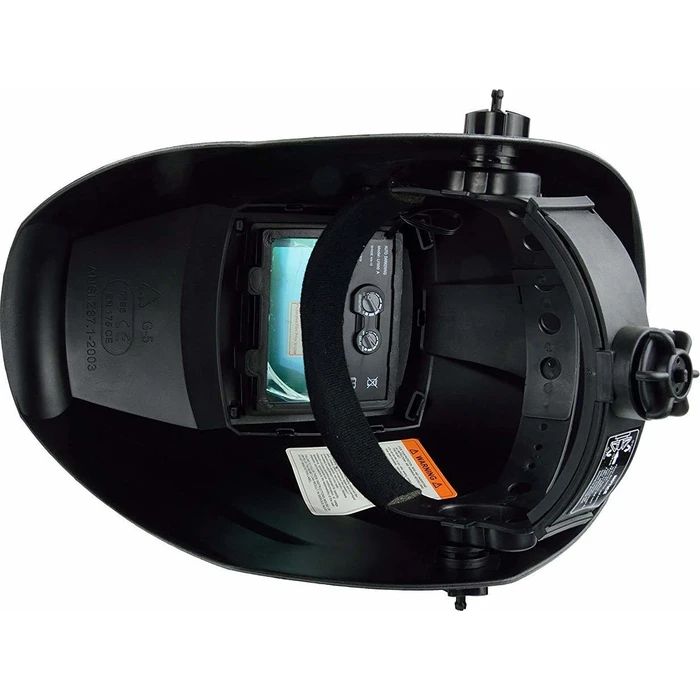 Geko G01876 Electronic Auto-Darkening Welding Helmet, Viewing Area 92.5 x 42.5 mm, Silver