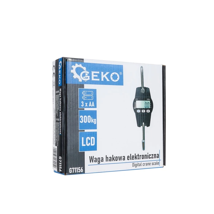 Ηλεκτρονική ζυγαριά με γάντζο 300 kg Geko G71156