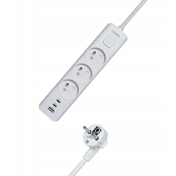 Tiross Power Strip with USB-A and 1.5 m Cable (Model M405)