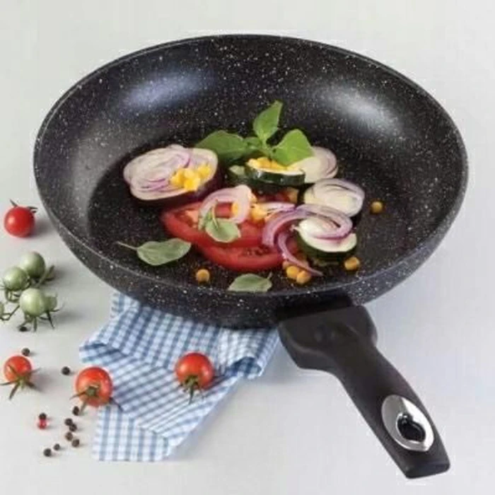 Tiross Τηγάνι Αλουμινίου με Επίστρωση Πέτρας 26cm TS-1255