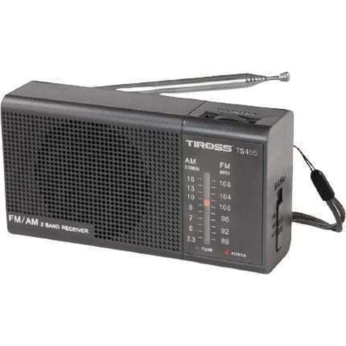 Tiross TS-455CZ Portable Battery Radio with Bluetooth - Black