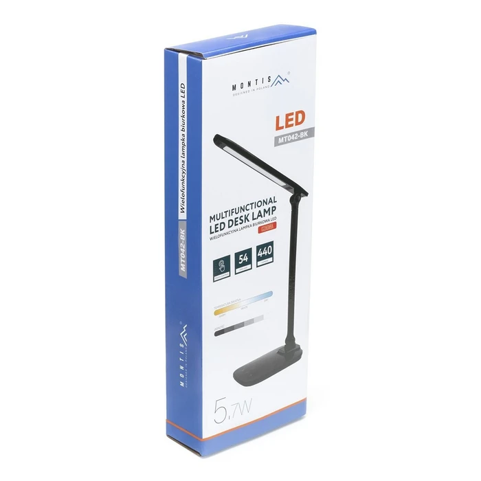 Montis LED Φωτιστικό Γραφείου σε Μαύρο Χρώμα MT042-BK