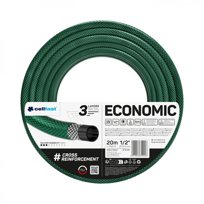 Cellfast Economic Watering Hose 1/2" (13 mm) x 20 m (10-001)