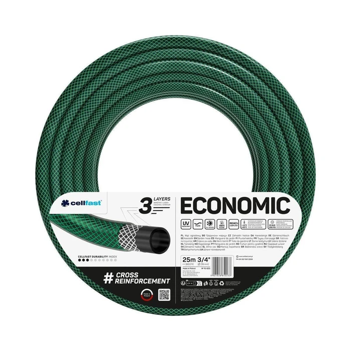 Cellfast Economic Garden Hose 3/4" 25 m (10-023)