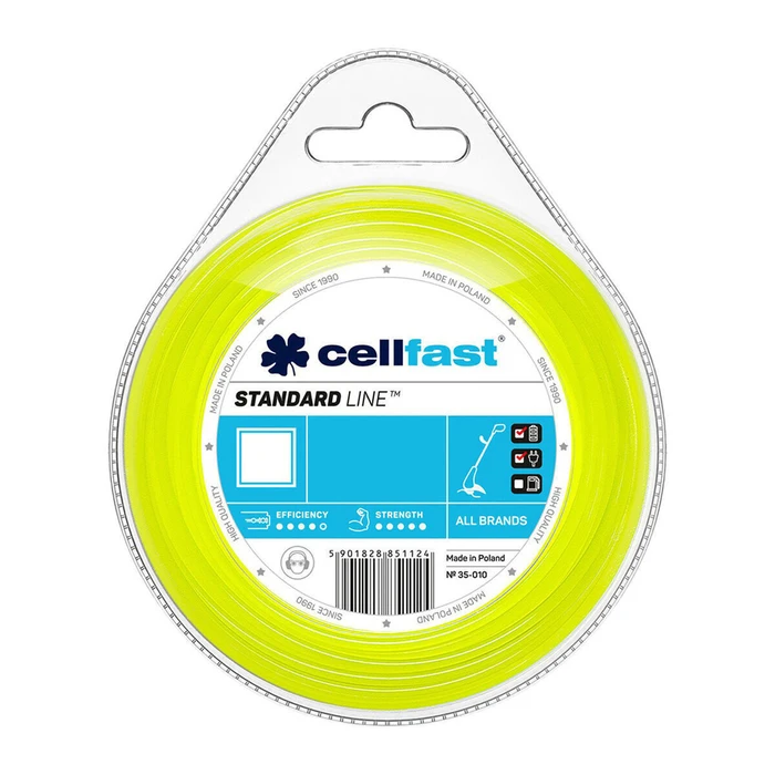 Cellfast Square Trimmer Line 2.4 mm 15 m