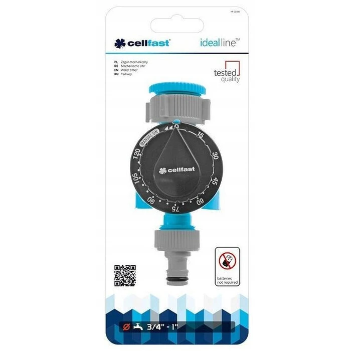 Cellfast 52-090 Mechanical Faucet Irrigation Timer, 1 Outlet