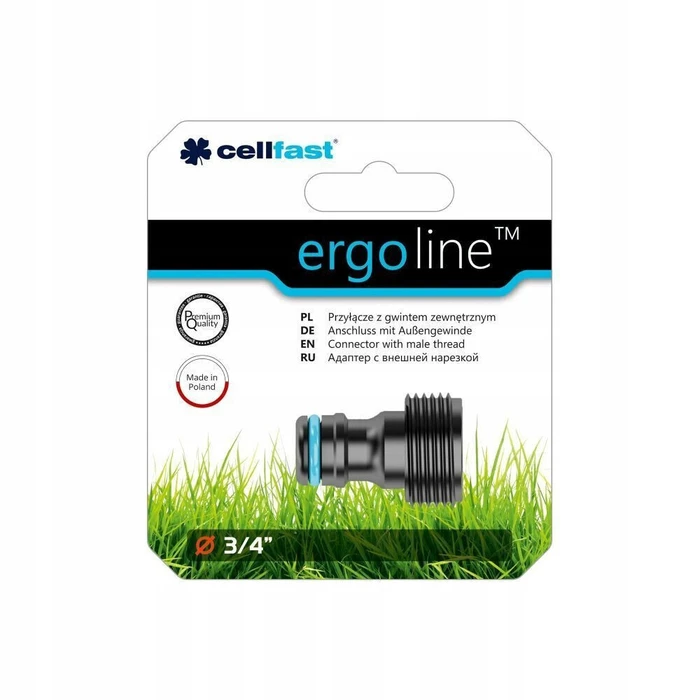 Cellfast ERGO Hose Connector 3/4" (19 mm) - Blue