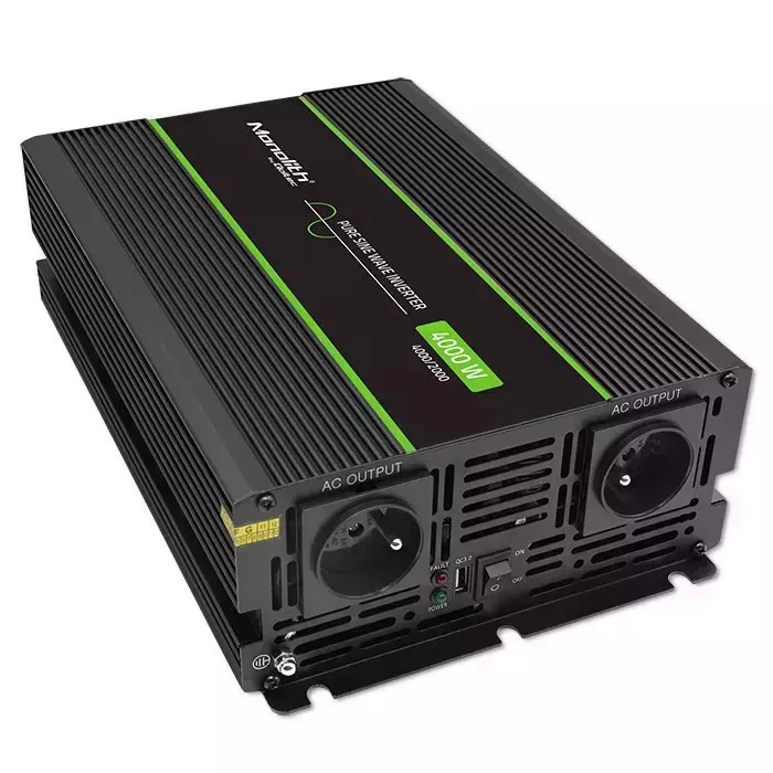 Qoltec Inverter Αυτοκινήτου Καθαρού Ημιτόνου 4000W για 12V DC