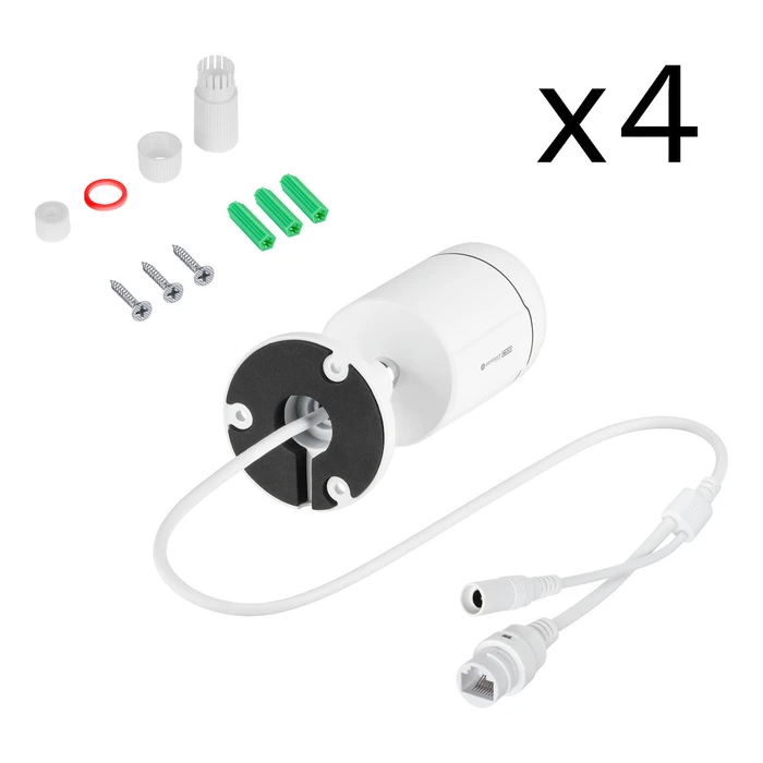 Kruger & Matz Σύστημα Παρακολούθησης 4 Καμερών CCTV 5MP με Καταγραφικό DVR KM2242