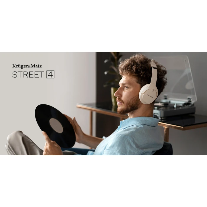 Kruger&Matz Ασύρματα ακουστικά με ANC Street 4 μαύρα