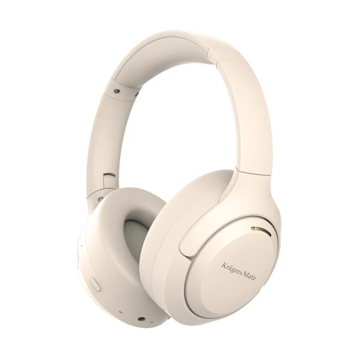 Kruger & Matz F8A Wireless / Wired Over‑Ear Headphones - Beige