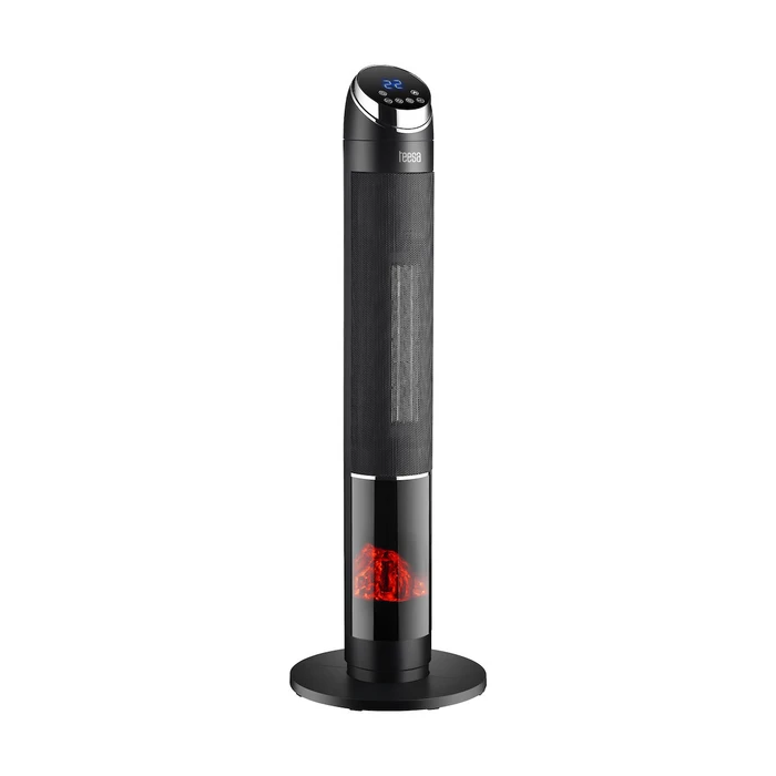 Teesa Tower Ceramic PTC Fan Heater with Fireplace Simulation TSA9017