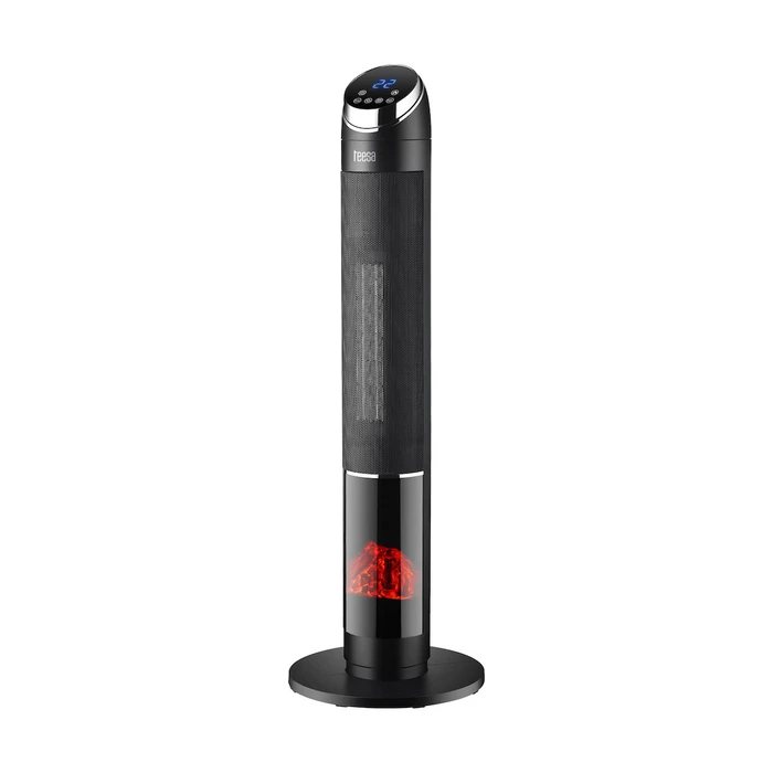 Teesa Tower Ceramic PTC Fan Heater with Fireplace Simulation TSA9017