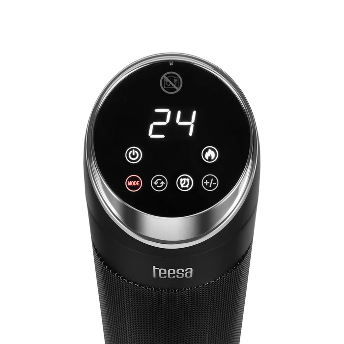 Teesa Tower Ceramic PTC Fan Heater with Fireplace Simulation TSA9017