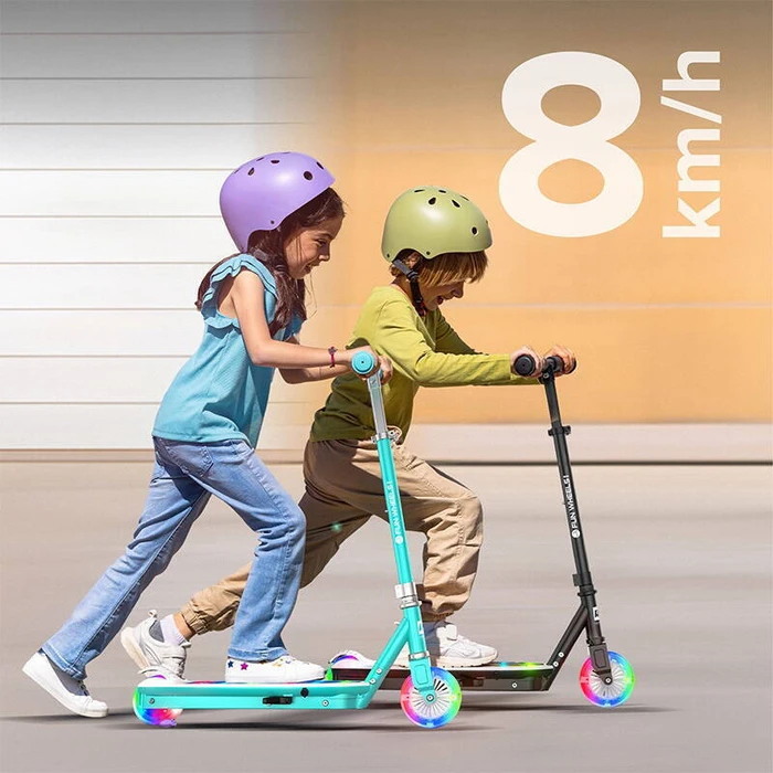 Rebel Fun Wheels LIGHT Kids Electric Scooter Black (ZAB0033)