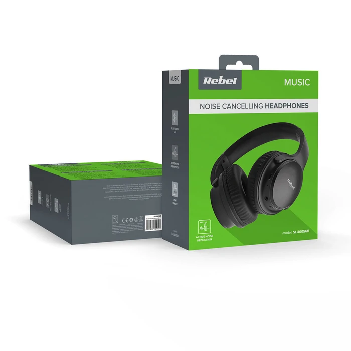 Rebel Wireless ANC Headphones with Microphone