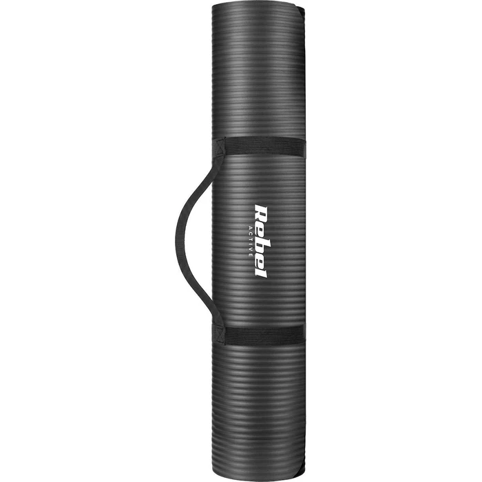 Rebel Active Exercise/Yoga Mat (190 x 115 cm, 2 cm, NBR) - Black