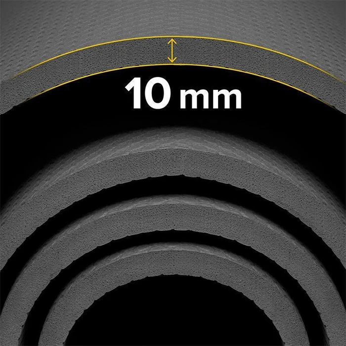 Rebel Active Yoga / Exercise Mat (200 x 115 cm) - Black