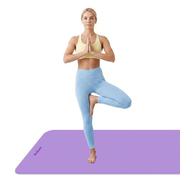 Rebel Active Yoga / Pilates Mat 200 x 115 cm, 1 cm TPE, Purple (RBA-3160-2PU)