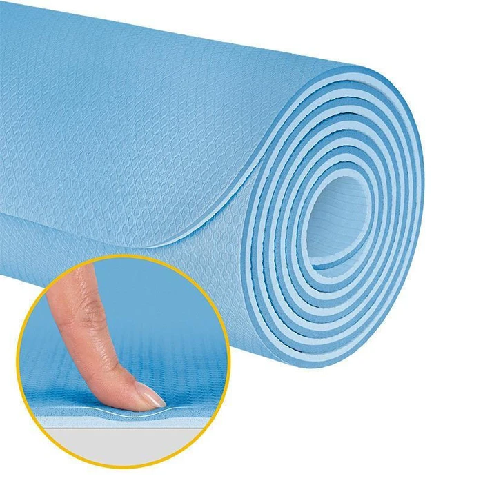 Rebel Active Yoga / Fitness Mat 200 x 115 cm, 1 cm TPE, Blue (RBA-3160-2BL)