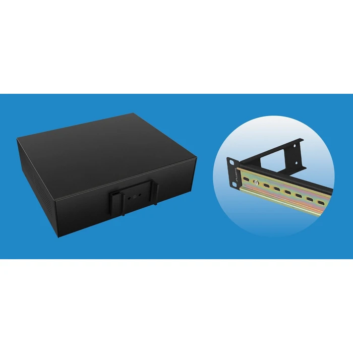 LANBERG Unmanaged PoE Switch 8 θυρών (4x802.3bt, 4x802.3at) με SFP/RJ45, τοποθέτηση DIN - ILFE-8P-1GE-1S-120