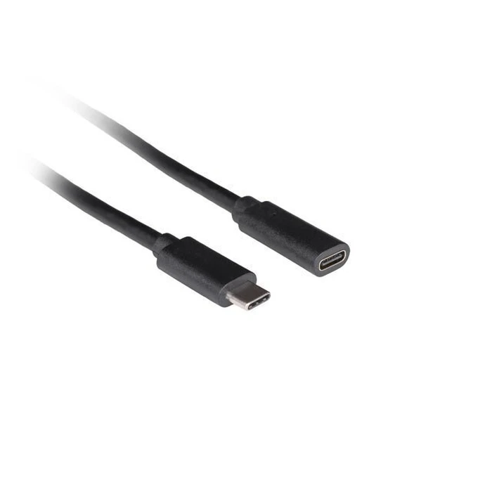 Lanberg USB 3.2 καλώδιο USB-C αρσενικό - USB-C θηλυκό 100W PD 1,5 m Μαύρο (CA-USBE-20CC-0015-BK)
