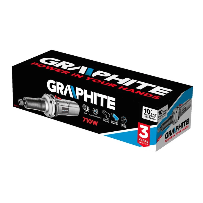 Graphite 59G071 Straight Grinder 710W Variable Speed