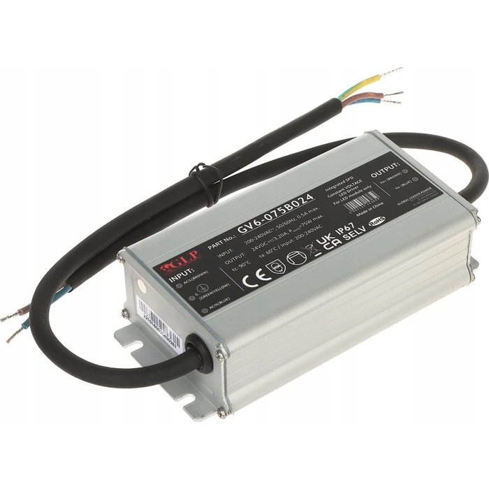 GLP Τροφοδοτικό Συστημάτων CCTV 24V 3.2A (GV6-24V/3.2A)