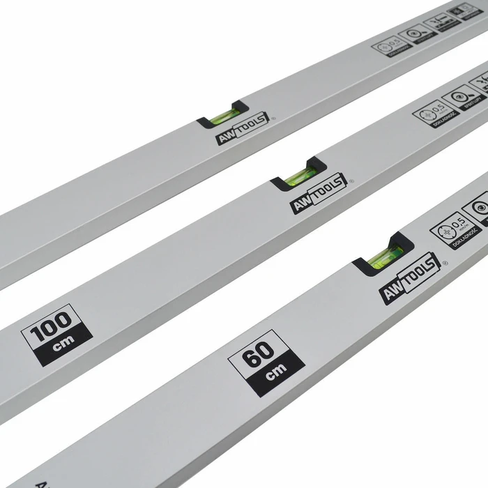 AWTools Aluminum Spirit Level 60 cm