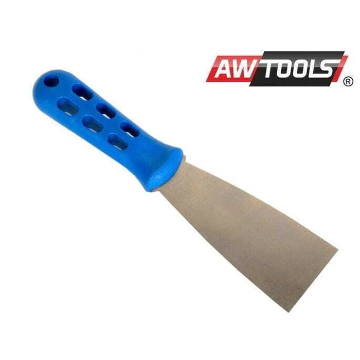 AWTools Metal Spatula 80 mm with Plastic Handle AW30265
