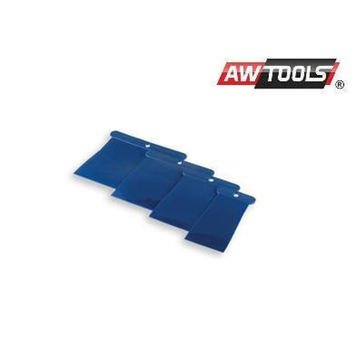 AWTools Σπάτουλα Πλαστική με Πλαστική Λαβή Σετ 4τμχ AW30267