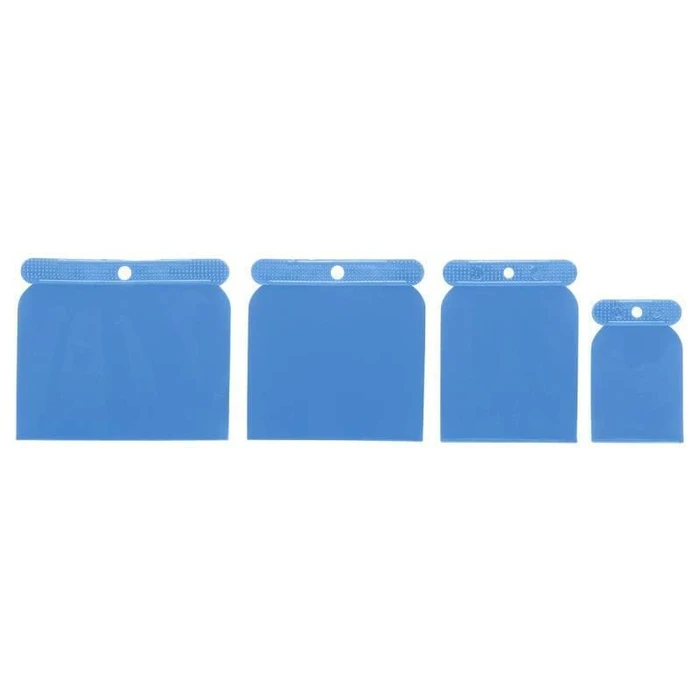 AWTools Plastic Spatula Set 4 pcs with Plastic Handle, Model AW30267