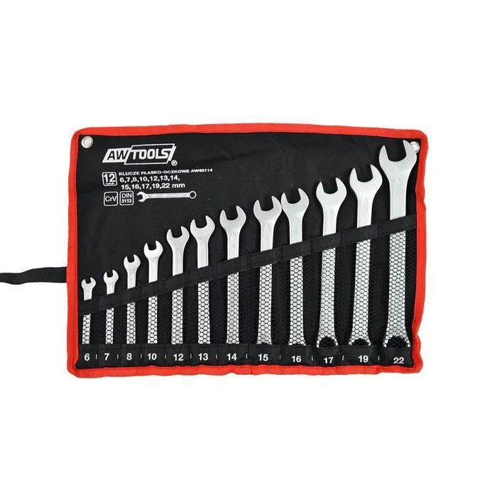AWTools Combination Spanner (Wrench) Set 12 pc 6-22 mm (AW40114BL)