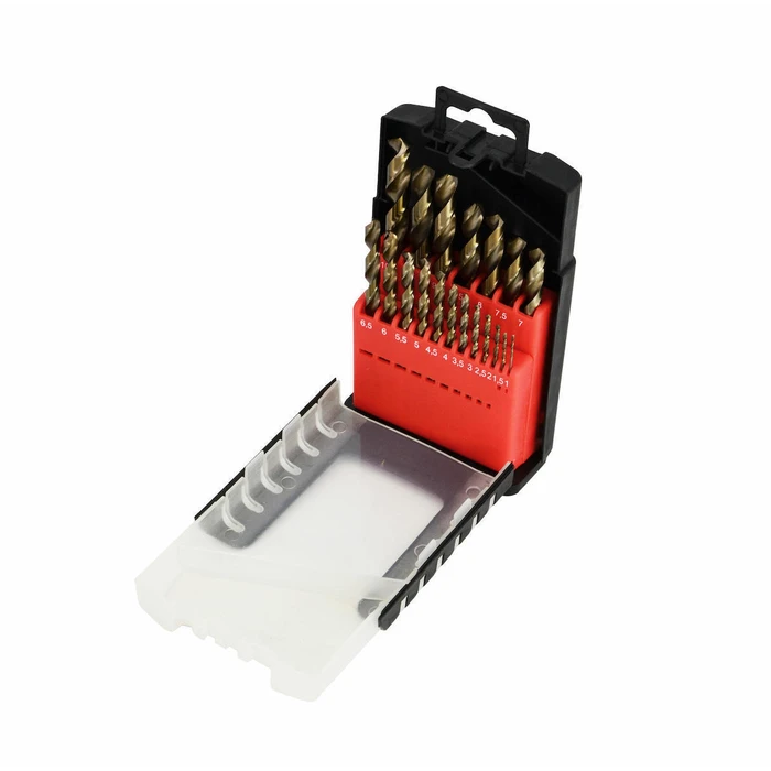AWTools Σετ 19 Διαμαντοτρύπανα Κοβαλτίου με Κυλινδρικό Στέλεχος για Μέταλλο AW42219
