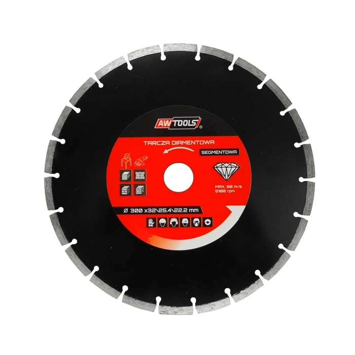 AWTools Δίσκος Κοπής Δομικών Υλικών 180mm AW45180