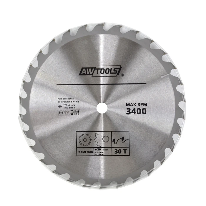 AWTools Wood Cutting Saw Blade 500 mm 40 Teeth AW48494