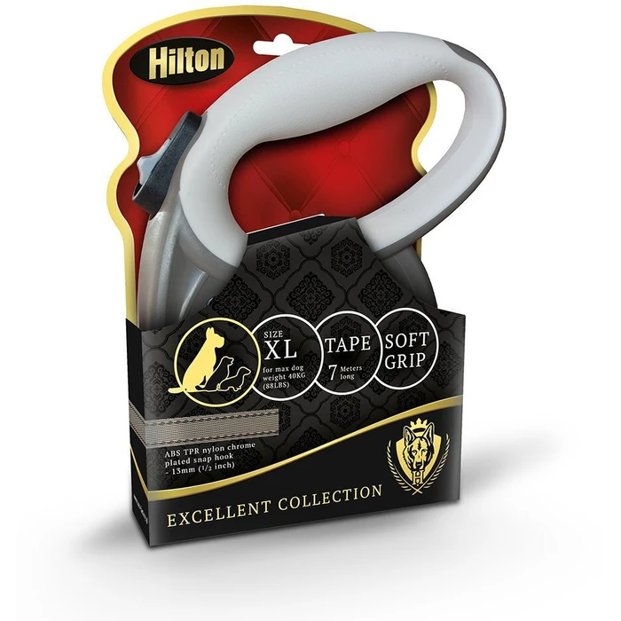 Hilton Retractable/Folding Dog Leash Strap Brown 7 m up to 40 kg