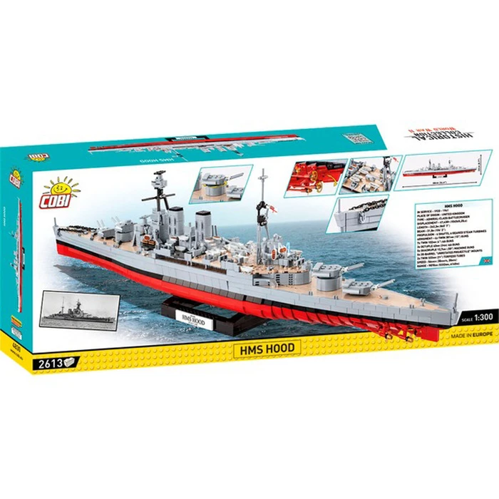 Cobi Bricks HMS Hood for ages 10+, 2613 pcs (COBI-4830)