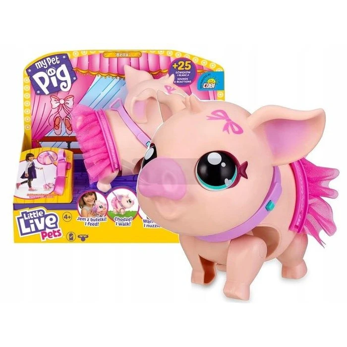 Cobi Little Live Pets Bella το χοιράκι - Παιχνίδι για 4+ ετών