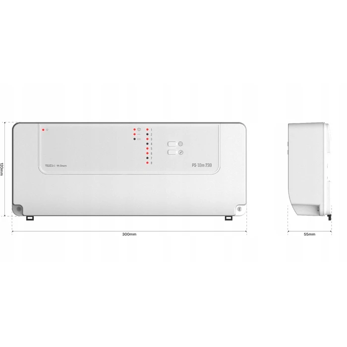Wired Relay DIN Rail Blue PS-10M 230 - Tech Controllers