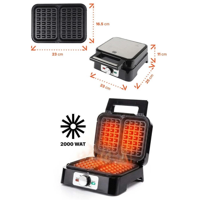 Promis Βαφλιέρα 2 Θέσεων 1200W