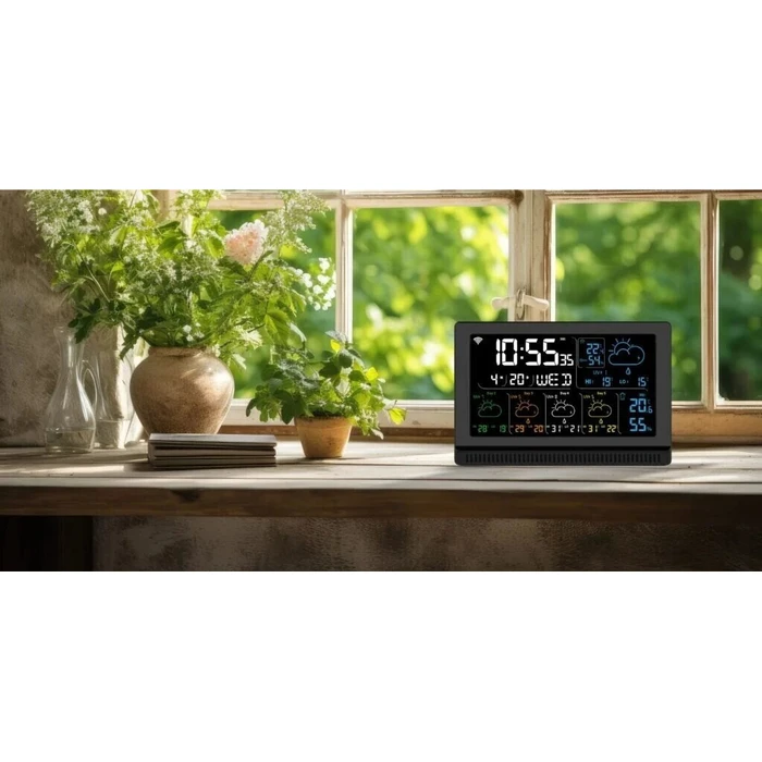 Manta Weather Station Windy Smart Weather Station with Tuya Black