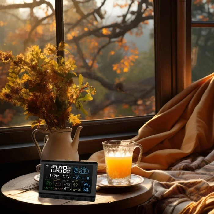 Manta Weather Station Windy Smart Weather Station with Tuya Black