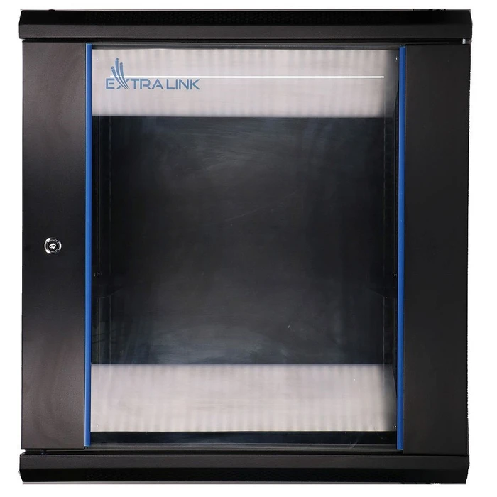 Extralink EX.7263-12U 600x450 Black Wall-Mount 19" 12U Rack Cabinet